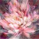Nagare Walzer der Blumenmalerei Noriku Kura Fuji rosa Frühlingsblume japanische Malerei Japan zeitgenössische Malerei Ölgemälde Art Yi-Galerie Brüsseler Kunstgalerie