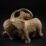 Afrikaanse tango dansende olifant sculptuur hedendaagse bronzen sculptuur dierensculptuur kunst sophie verger Art Yi-galerij Kunstgalerij Brussel