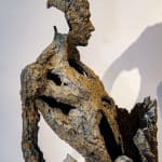 accordeonist brons hedendaagse beeldhouwkunst musicus beeldhouwkunst jacques van den abeele art gallery brussel