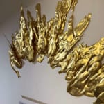 dragon's wave unknown power resin art gold leaf japanese art abstract painting abstract art mixed media Art Yi gallery Brussels Art gallery