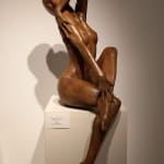 Stukken van mij met mij Marc de Corte dansende vrouw sculptuur danssculptuur meisjessculptuur tuinsculptuur bronzen sculptuur hedendaagse beeldhouwkunst Art Yi-galerij Kunstgalerij Brussel