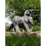 Coming out of river sophie verger elephant sculpture animal sculpture garden sculpture garden design garden art elephant in garden monumental sculpture contemporary bronze sculpture Art Yi gallery Brussels art gallery