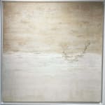 Chems awakening of light abstract painting acrylic painting sand painting meditation painting zen art waterscape water painting at Art Yi gallery in Brussels