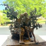 Philemon en baucis lieven d'haese hedendaagse bronzen sculptuur een liefdespaar sculptuur boom sculptuur Art Yi kind sculptuur kinderdroom kunstgalerie in brussel