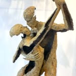 a couple in love dance tango sculpture jacques van den abeele art gallery brussels