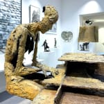 virtuoos pianist muzikant brons hedendaagse beeldhouwkunst jacques van den abeele bij kunstgalerie in brussel