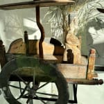 Chinees antiek Han-dynastie drakenpaard en houten wagenpaardenwagen Art Yi-galerij Kunstgalerij in Brussel