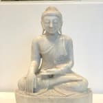 Burma white Marble Buddha statue asian antiquea buddha art yi brussels art gallery