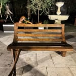 Sculpture de banc Daydream Isabel Miramontes sculpture monumentale en bronze pour sculpture de jardin design de jardin art de jardin design extérieur à l'hôtel Barsey de Warwick à Bruxelles Galerie Art Yi Galerie d'art de Bruxelles