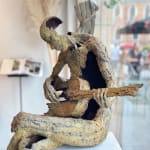 Gitarristen-Skulptur von Jacques Van Den Abeele Musiker-Skulptur Musik-Skulptur zeitgenössische Skulptur Bronze-Skulptur Art Yi Galerie Brüssel Kunstgalerie