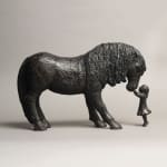 My favourite merens cute children and adorable animal contemporary bronze horse sculpture sophie verger