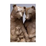 la petite merveille adorable famille d'ours amoureux sculpture d'ours collection d'ours sculpture animale contemporaine en bronze sophie verger art yi galerie d'art bruxelles