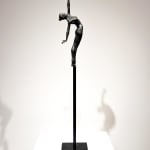 Reach out miniature dancing girl sculpture of Marc de Corte contemporary bronze sculpture woman sculpture dance sculpture at Art Yi gallery in Brussels