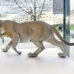 Puma-Leopardenskulptur Jean Paul Kala zeitgenössische Tierskulptur art yi Galerie Brüsseler Kunstgalerie