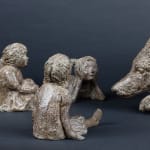 The problem with the wolf cute children and adorable animal contemporary bronze wolf sculpture sophie verger