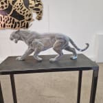 Pumaa leopard sculpture Jean Paul Kala contemporary animal sculpture Art Yi gallery Brussels art gallery