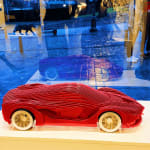 la ferra red ferrari contemporary car sculpture luxury car collection model metal art jean paul kala