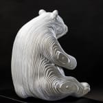 bochoo jean paul kala contemporary panda sculpture animal sculpture Art Yi metal sculpture art gallery in brussels