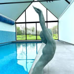 The way i believe Marc de Corte swimming woman sculpture swim sculpture swim girl sculpture sculpture garden sculpture bronze sculpture contemporary sculpture Art Yi gallery Brussels art gallery