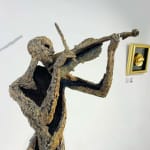 sculpture violoniste musicien jacques van den abeele sculpture contemporaine en bronze galerie Art Yi galerie d'art de Bruxelles