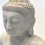 Birma wit marmeren Boeddhabeeld Aziatische antieke Boeddha art yi brusselse kunstgalerij