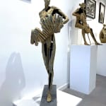 accordeonist brons hedendaagse beeldhouwkunst musicus beeldhouwkunst jacques van den abeele art gallery brussel