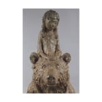 père et fille mignon enfant et adorable animal ours sculpture contemporaine en bronze sophie verger