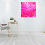 roze schilderij abstracte kunst naoko watanabe sophie verger dierensculptuur van wolf en kleine meisjes Art Yi Brusselse kunstgalerij