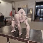gorilla sculpture Makumba animal sculpture contemporary sculpture jean paul kala Art Yi gallery brussels art gallery