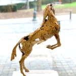 paard hedendaagse bronzen sculptuur jacques van den abeele kunstgalerij brussel