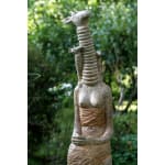 Les trois Eves en bronze grande girafe fille sculpture pour jardin sculpture animalière bronze art sophie Verger Galerie Art Yi Galerie d'art de Bruxelles