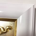 Eine kosmische Melodie, unbekannte Kraft, Kunstharz, Blattgold, japanische Kunst, abstrakte Malerei, abstrakte Kunst, Mischtechnik Art Yi-Galerie Brüsseler Kunstgalerie