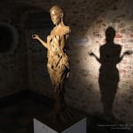 Beauty and desire Marc de Corte angel sculpture standing woman sculpture with many hands naked woman sculpture garden sculpture bronze sculpture contemporary sculpture Art Yi gallery Brussels art gallery