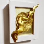 Direction unknown power resin art gold leaf japanese art abstract painting abstract art mixed media Art Yi gallery Brussels Art gallery