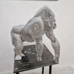 gorilla sculpture animal sculpture contemporary sculpture jean paul kala Art Yi gallery brussels art gallery