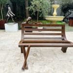 Daydream-Bankskulptur Isabel Miramontes monumentale Bronzeskulptur für Gartenskulptur Gartengestaltung Gartenkunst Außengestaltung im Hotel Barsey von Warwick in Brüssel Art Yi-Galerie Brüsseler Kunstgalerie