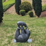 Twee neushoorn schattige en schattige dieren hedendaagse bronzen sculptuur voor tuin sophie verger tuin sculptuur neushoorn sculptuur