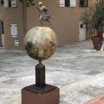Coming home lieven d'haese contemporary bronze sculpture a boy flying sculpture child sculpture childhood fly sculpture Art Yi garden sculpture garden art design art gallery in brussels