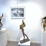 concert muzikant bronzen hedendaagse sculptuur jacques van den abeele kunstgalerij brussel