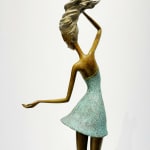 dans koningin hedwige leroux mooi en fijn hedendaags bronzen beeld van dansende vrouw kunstgalerij brussel