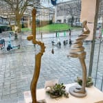 mimosa isabel miramontes sculpture de fille en danse blanc contemporain sculpture en bronze sculpture de jardin design d'intérieur art yi galerie d'art bruxelles