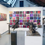 Almost flying lieven d'haese contemporary bronze sculpture a boy opening up his arm against wind to fly child sculpture childhood flying sculpture garden sculpture garden art design Art Yi art gallery in brussels affordable art fair
