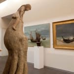Am Strand von Berck Sophie Verger Tierskulptur Oktopusskulptur Mädchenskulptur Gartenskulptur Tourskulptur zeitgenössische Skulptur Bronzeskulptur Art Yi Galerie Brüsseler Kunstgalerie
