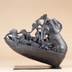 olifant boot schattige familie van olifant sculptuur hedendaags bronzen dierenbeeld sophie verger art yi brussels kunstgallerij