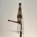 The curve you give me (s) miniature dancing girl sculpture of Marc de Corte contemporary bronze sculpture woman sculpture dance sculpture at Art Yi gallery in Brussels