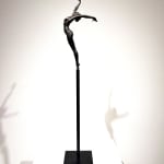 Shake it all off with me miniature dancing girl sculpture of Marc de Corte contemporary bronze sculpture woman sculpture dance sculpture at Art Yi gallery in Brussels