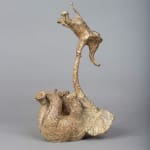 Nieuwe zitstok Sophie Verger olifantensculptuur bronzen kunst hedendaagse dierensculptuur Art Yi-galerij Kunstgalerij Brussel