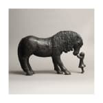 Mes enfants préférés merens mignons et adorable animal sculpture contemporaine de cheval en bronze sophie verger