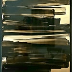 Aluminoide fuze Frédéric Halbreich abstrait laque acrylique peinture noir et blanc