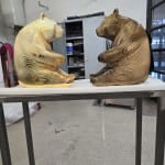 bochoo jean paul kala contemporary panda sculpture animal sculpture Art Yi metal sculpture art gallery in brussels